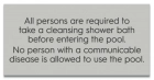 State Pool Sign - Pool Rules - Massachusetts Compliant