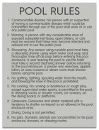 State Pool Sign - Pool Rules - Minnesota Compliant
