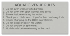 State Pool Sign - Pool Rules - New Mexico
