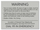 State Pool Sign - Pool Rules - New York Compliant