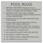 State Pool Sign - Pool Rules - Oregon Compliant