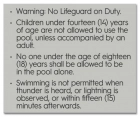 State Pool Sign - Pool Rules - Virginia Compliant