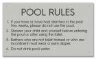 State Pool Sign - Pool Rules - Virginia Compliant