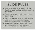 State Pool Sign - Slide Rules - Minnesota Compliant