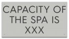 State Pool Sign - Spa Capacity - Montana Compliant
