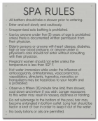State Pool Sign - Spa Rules - Delaware Compliant