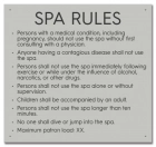 State Pool Sign - Spa Rules - Iowa Compliant