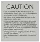 State Pool Sign - Spa Rules - Montana Compliant