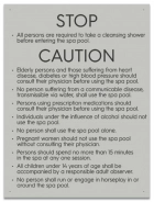 State Pool Sign - Spa Rules - Oregon Compliant