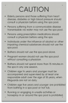 State Pool Sign - Spa Rules - Utah Compliant