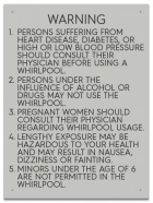 State Pool Sign - Spa Rules - Wisconsin Compliant