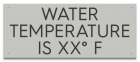 State Pool Sign - Water Temperature - Wisconsin Compliant