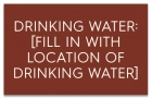 Texas Drinking Water Location Sign
