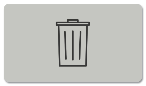 Trash Can Sign w/Symbol