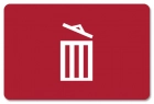 Trash Can Sign w/Symbol - Replacements