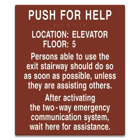 Two-Way Communication Information Sign