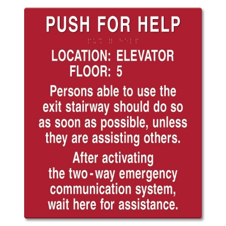 Two-Way Communication Information Sign