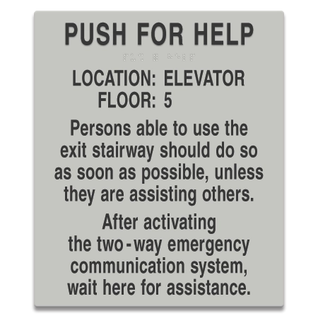 Two-Way Communication Information Sign