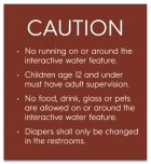 Utah Interactive Water Feature Caution Sign