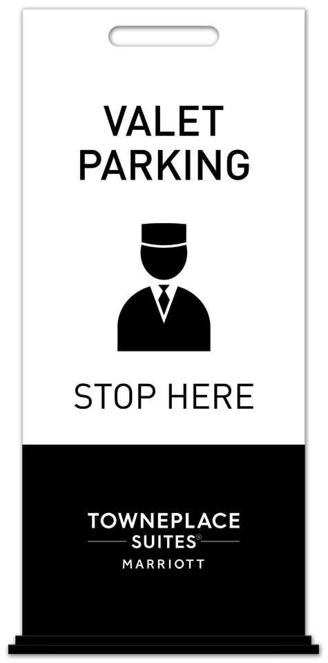 Valet Parking Free-Standing Floor Sign