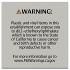 Warning Sign: Plastic and Vinyl - CELTEC Material