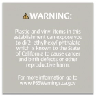 Warning Sign: Plastic and Vinyl