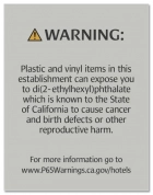 Warning Sign: Plastic and Vinyl
