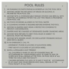 Washington Pool Rules Sign