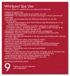 Whirlpool Rules Sign - Replacements