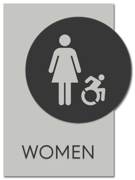 Women Sign w/Female & Dynamic ISA Symbols