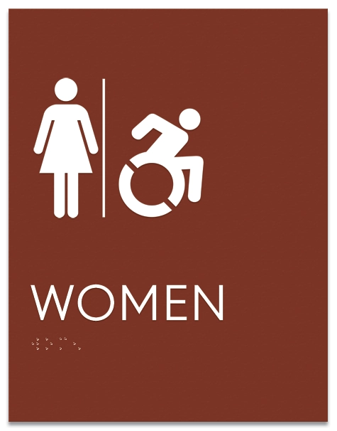 Women Sign w/Female & Dynamic ISA Symbols