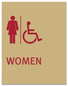 Women Sign w/Female & ISA Symbols - Replacements