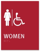 Women Sign w/Female & ISA Symbols - Replacements