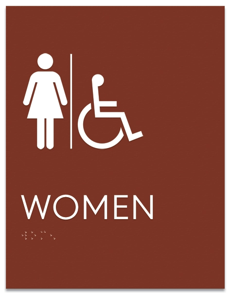 Women Sign w/Female & ISA Symbols