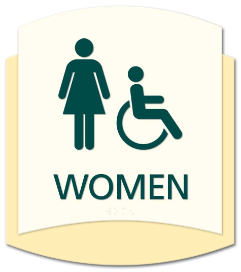 Women Sign w/Female & ISA Symbols