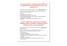 Human Trafficking Signs