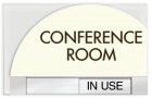 2-Line Common Room Sign w/Sliding Panel