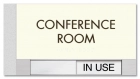 2-Line Common Room Sign w/Sliding Panel