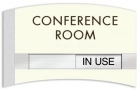 2-Line Common Room Sign w/Sliding Panel