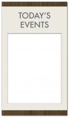 2-Line Informational Sign w/ Insert Window