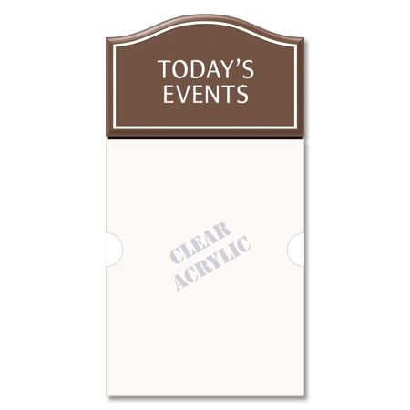 2-Line Informational Sign w/ Insert Window