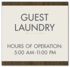 4-Line Common Room Sign w/Hours