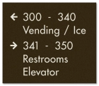5-Line Directional Sign - Exterior