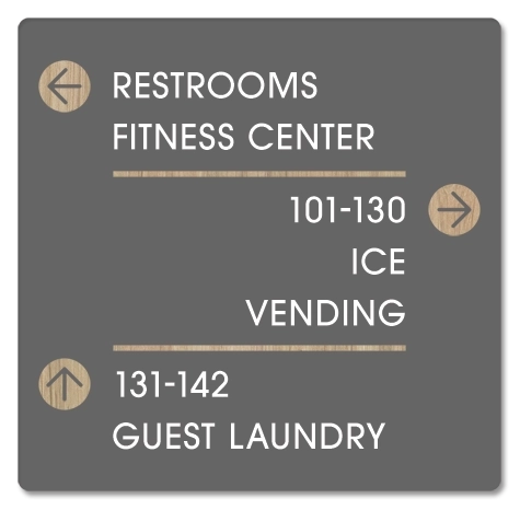 7-Line Directional Sign