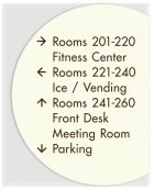 8-Line Directional Sign