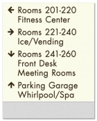 9-Line Directional Sign