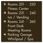 9-Line Directional Sign - Exterior