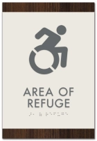 Area of Refuge Sign - Dynamic ISA Symbol