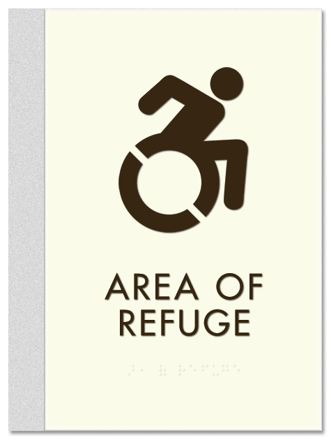 Area of Refuge Sign - Dynamic ISA Symbol