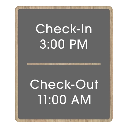 Check-In/Check Out w/ Times